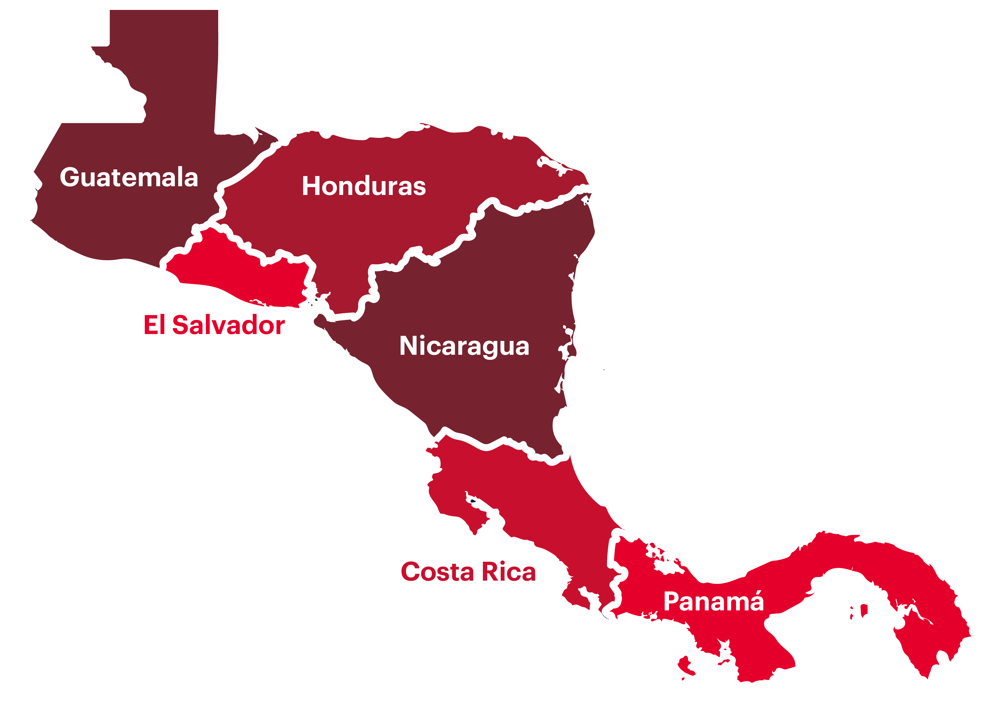 Mapa Centroamérica b