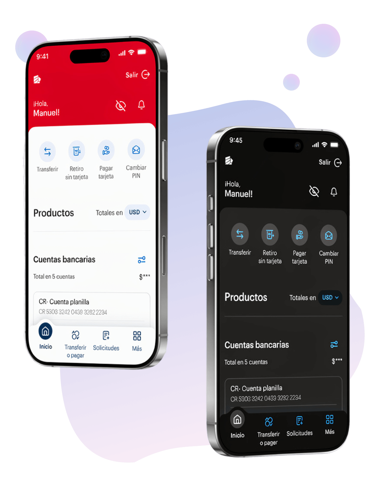 Modo oscuro Nueva App BAC