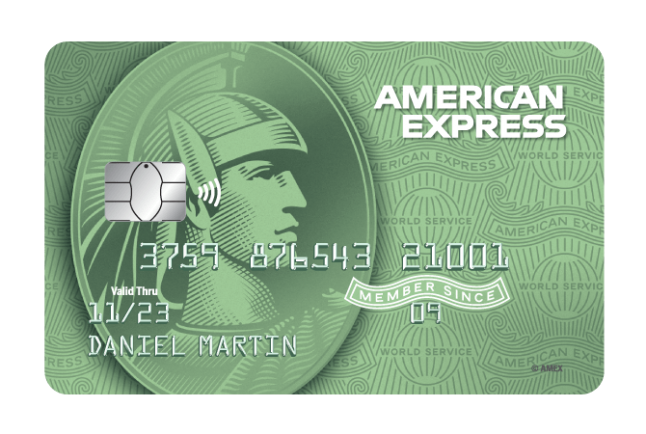 Tarjeta de crédito AMEX Clásica verde
