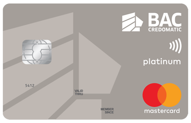 Tarjeta BACCredomatic, Tarjeta Platinum de Mastercard