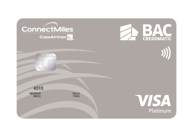 tarjeta de crédito BAC Credomatic connectmiles platinum visa