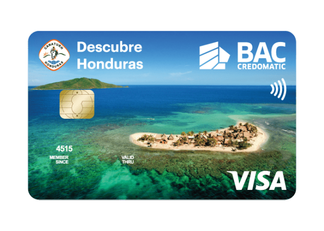 Tarjeta Descubre Honduras Visa