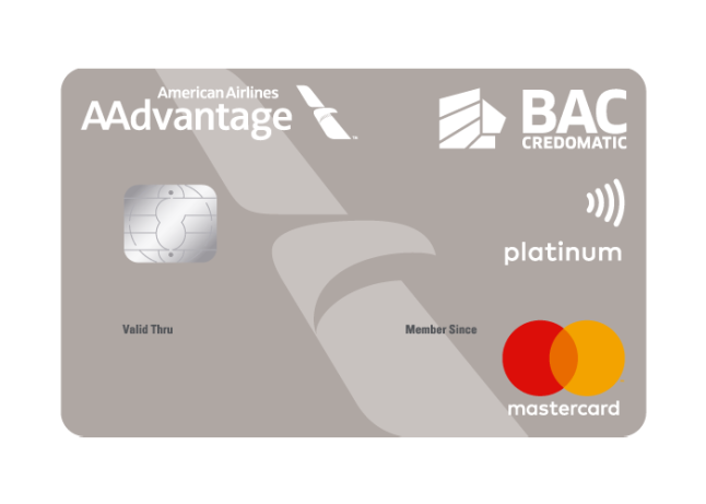 Tarjeta de crédito BAC Credomatic Advantage platinum Mastercard
