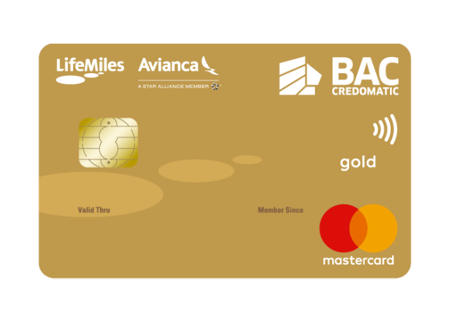 Tarjeta BAC Crodomatic gold lifemiles Mastercard