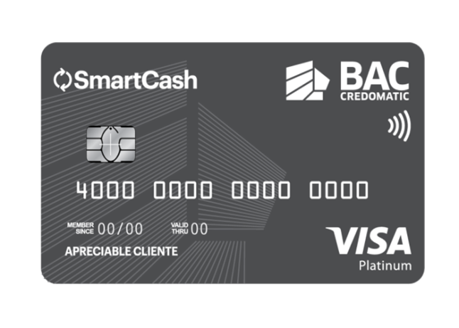 Tarjeta de crédito BAC Credomatic Smartcash platinum