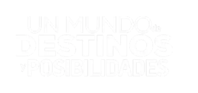 Logotipo de posibilidades y destinos diferentes en MiViaje
