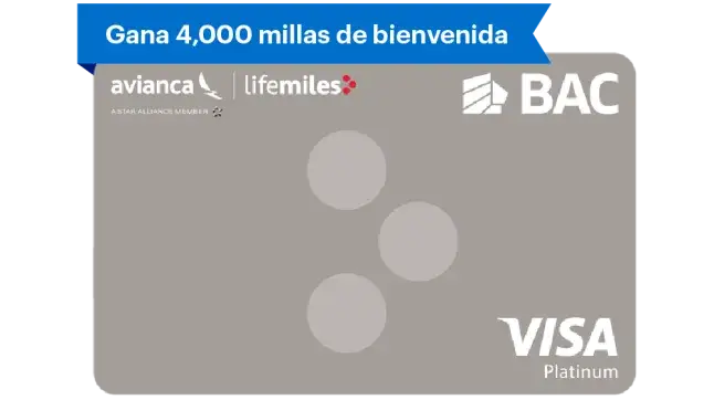 Gana 4000 millas de bienvenida con tu Lifemiles Platinum Visa