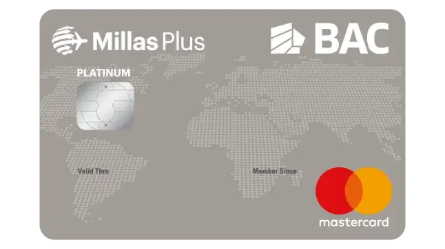 Tarjeta Mastercard Millas Plus Platinum BAC