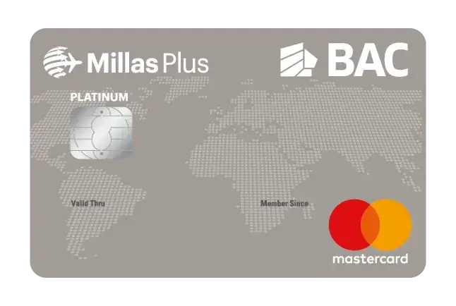 Tarjeta Mastercard Millas Plus Platinum BAC