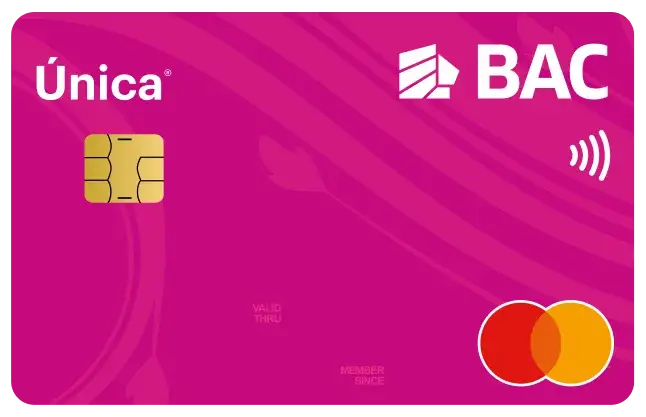 Tarjeta Única Mastercard de BAC Honduras