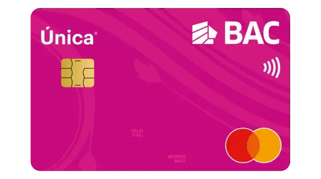 Tarjeta Única Mastercard de BAC Honduras