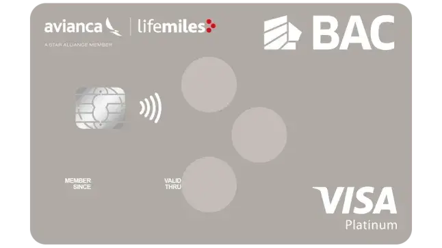 Tarjeta Lifemiles Visa Platinum de BAC Costa Rica
