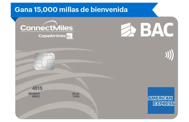 Tarjeta de Crédito ConnectMiles Platinum AMEX 