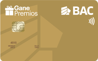 Tarjeta Gane premios dorada