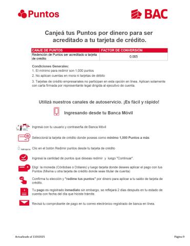 Comercios Afiliados a Puntos BAC