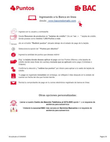 Comercios Afiliados a Puntos BAC