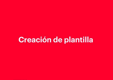 Creación de plantilla