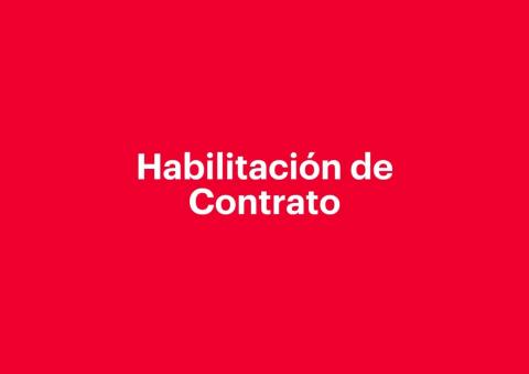 Habilitación de contrato