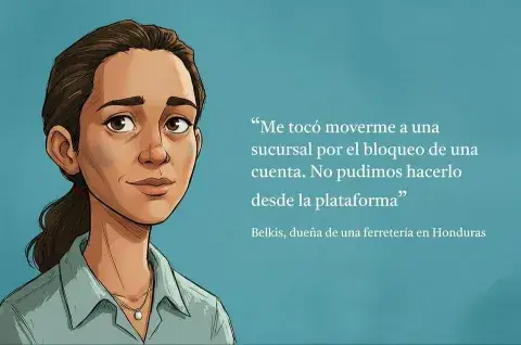 mujer diciendo una frase