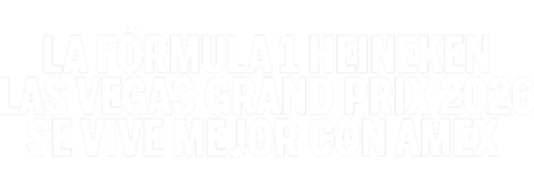 Logo de campaña: La F1 se vive con AMEX