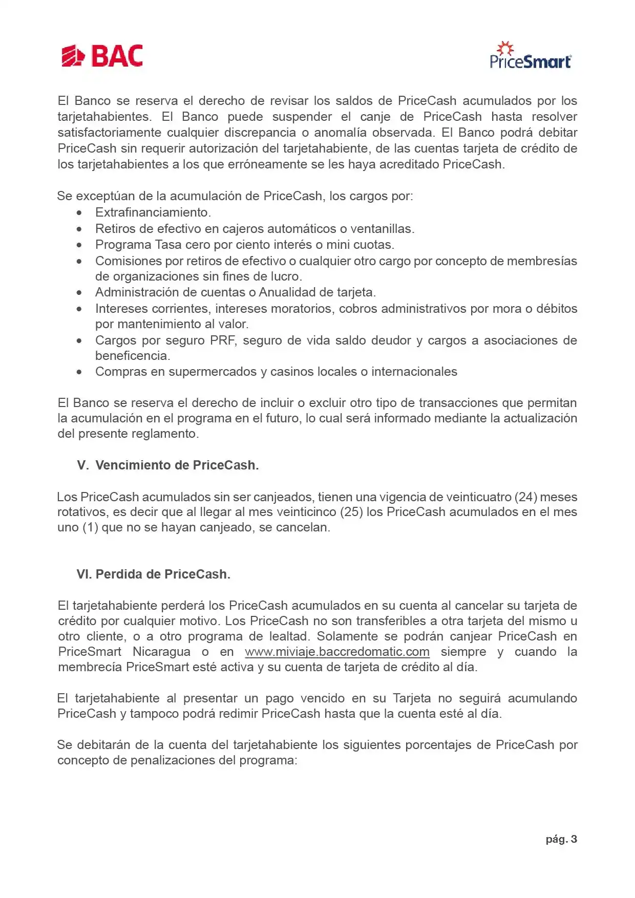 Reglamento Programa Pricecash Julio 2025