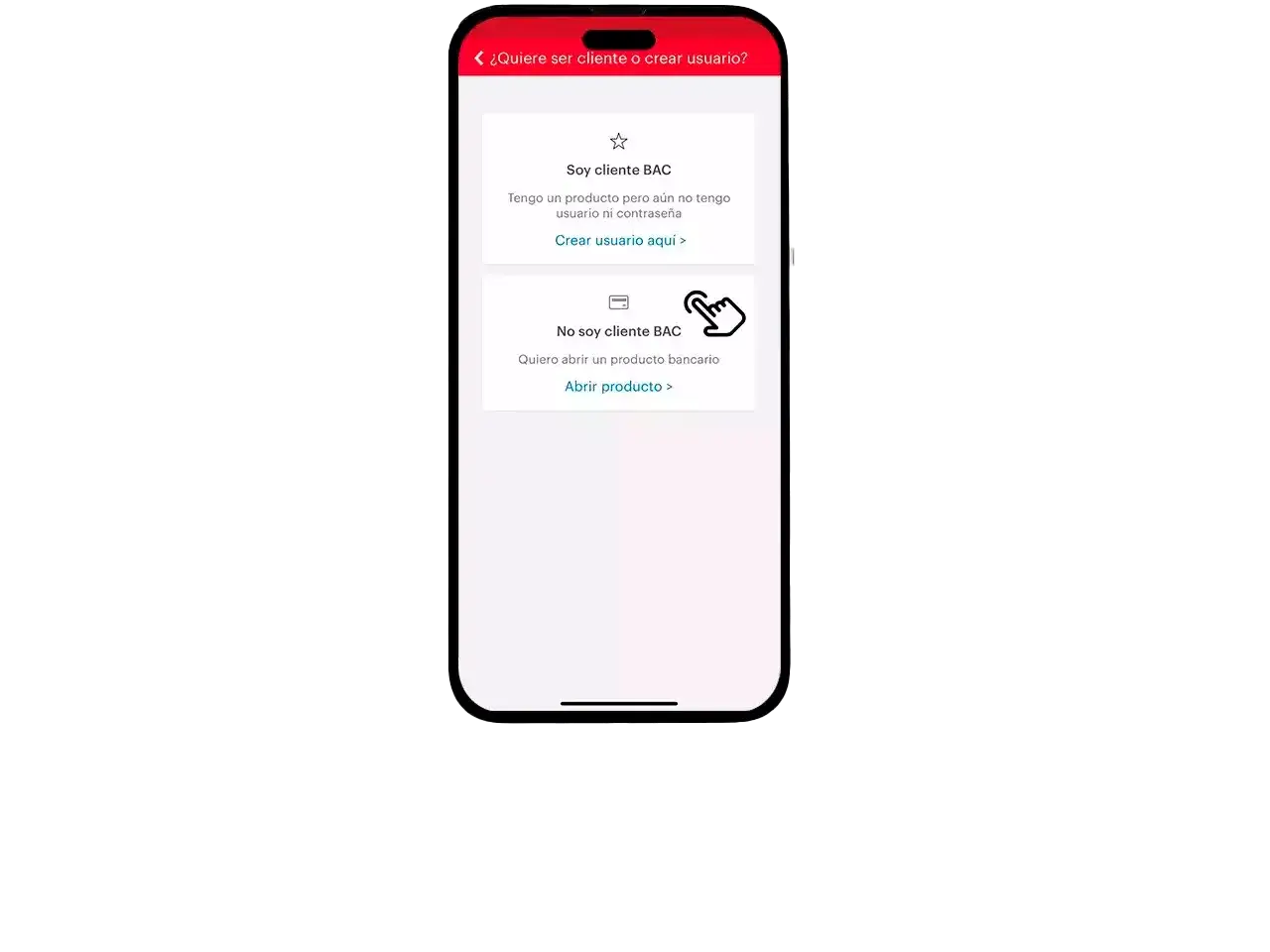 Tutorial apertura cuenta digital app cliente nuevo paso 2