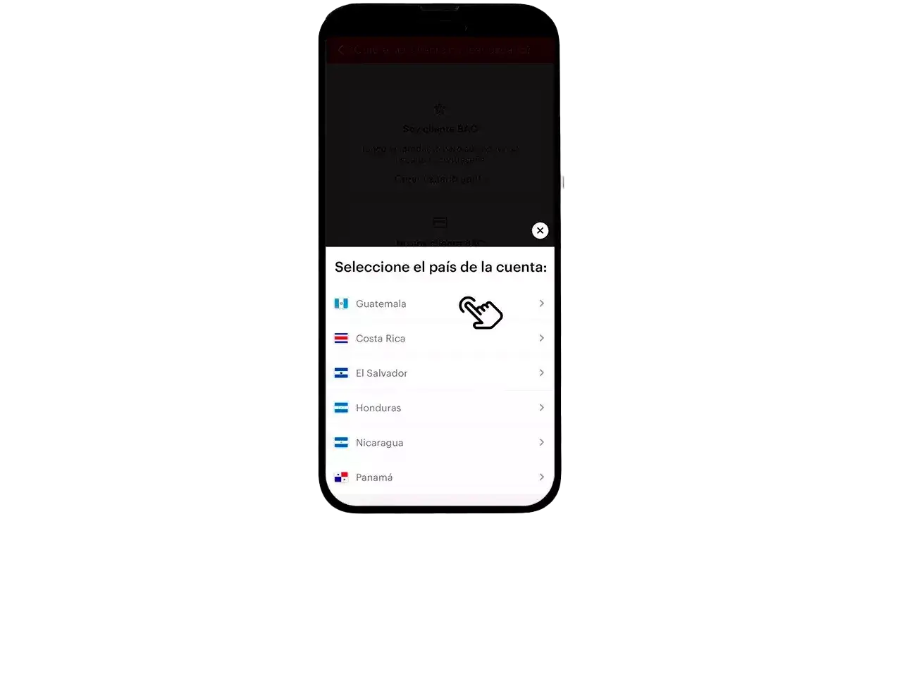 Tutorial apertura cuenta digital app cliente nuevo paso 1