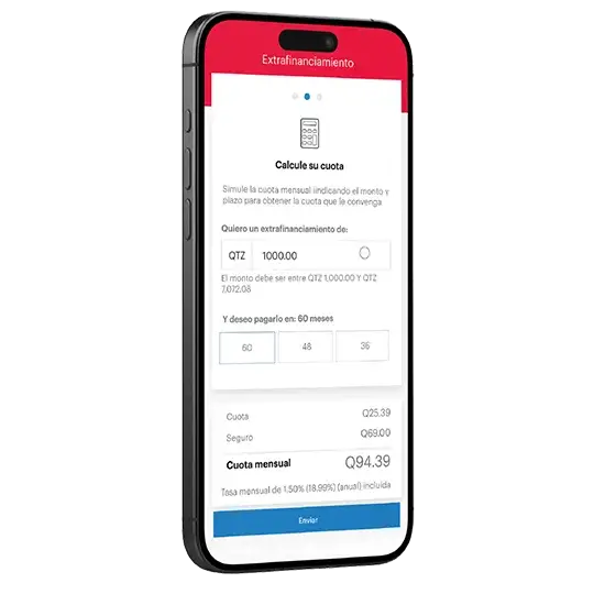 Digitación de monto