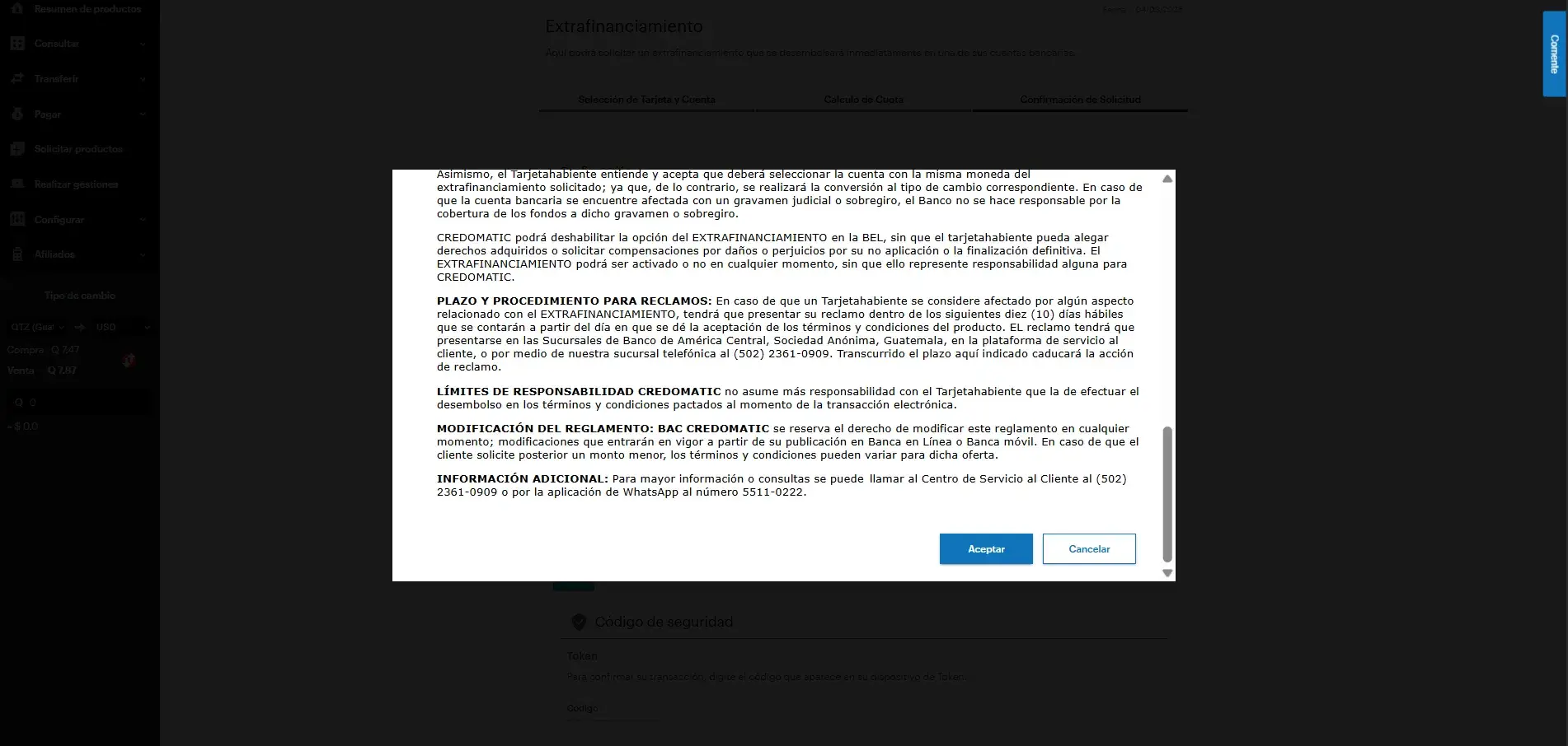 Condiciones