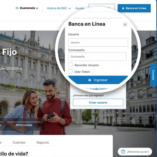 Pasos  para solicitar extrafinanciamiento Paso 01