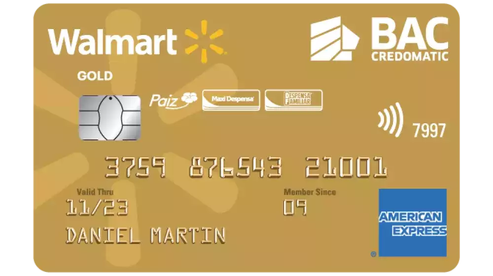 Walmart Gold American Express — BAC Credomatic