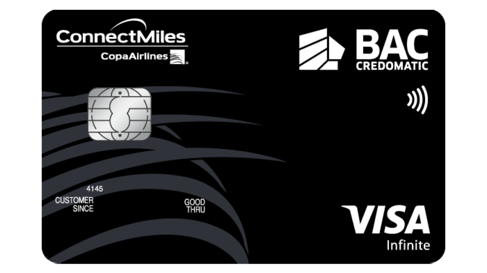 Tarjeta de crédito BAC Credomatic Connectmiles visa Black