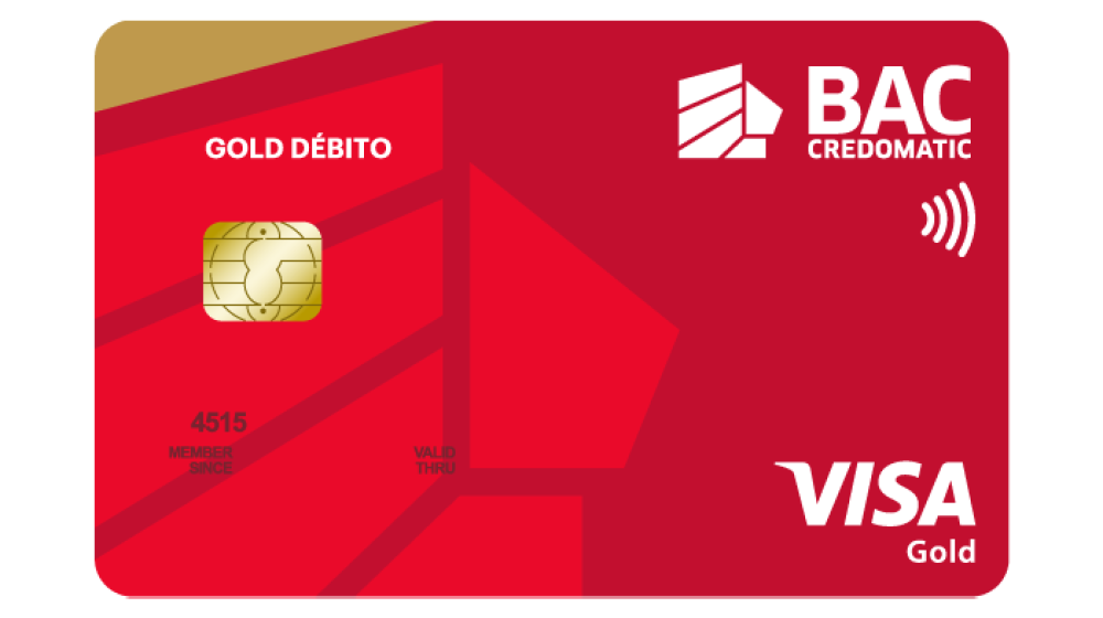 Tarjeta de debito Visa Gold