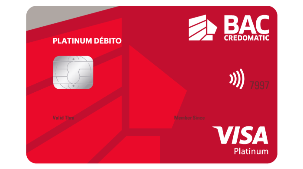 tarjeta de debito platinum BAC Credomatic