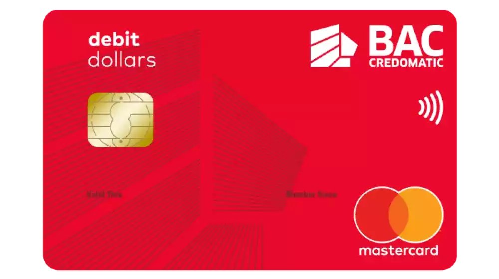 Tarjeta de débito dollar BAC Credomatic 