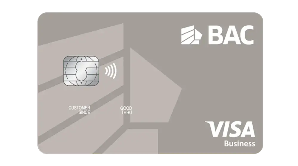 Tarjeta corporativa Visa Business de BAC