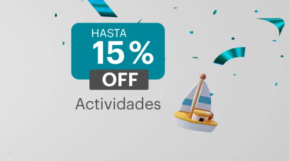 15% OFF en Actividades