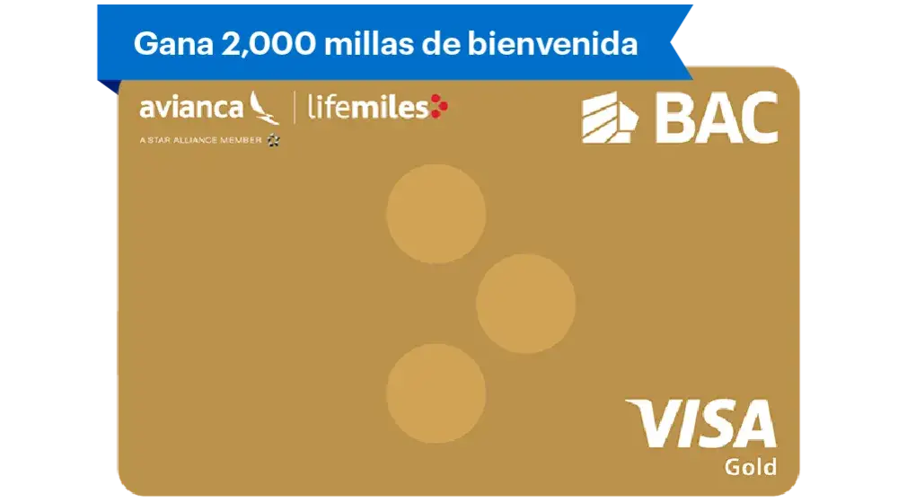 Gana 2000 millas de bienvenida con tu Lifemiles Visa Gold