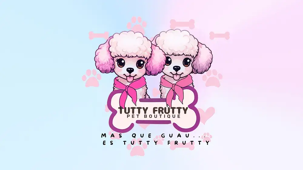Logotipo de comercio Pyme Store CR: Tutty Frutty, especialistas en moda para mascotas