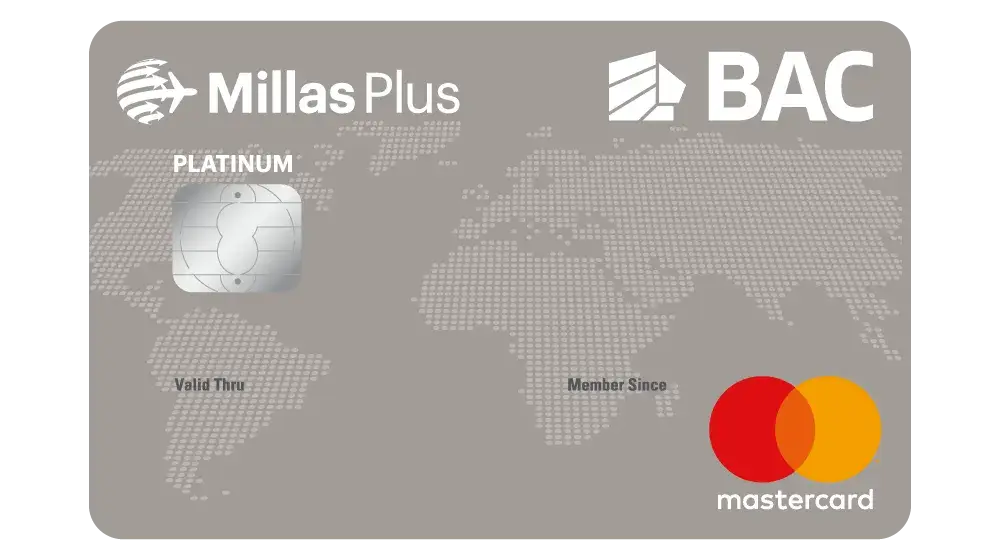 Tarjeta Mastercard Millas Plus Platinum BAC