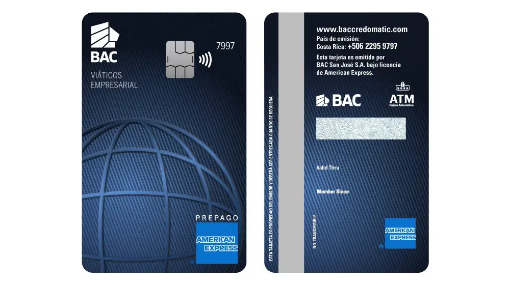 tarjeta empresarial American Express Viaticos