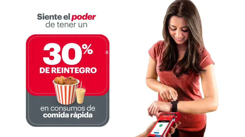 Reintegro en consumos de comida rápida