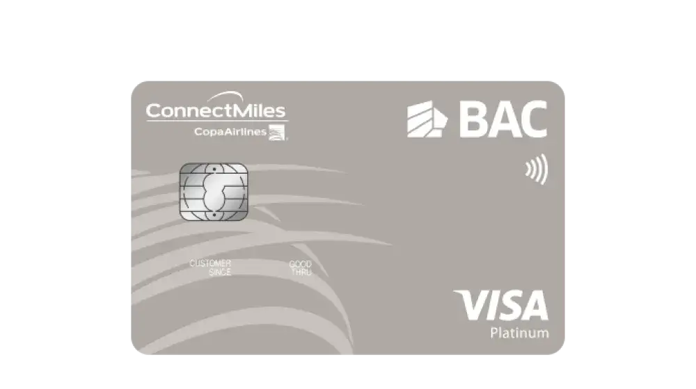 Tarjeta ConnectMiles Platinum de BAC Honduras
