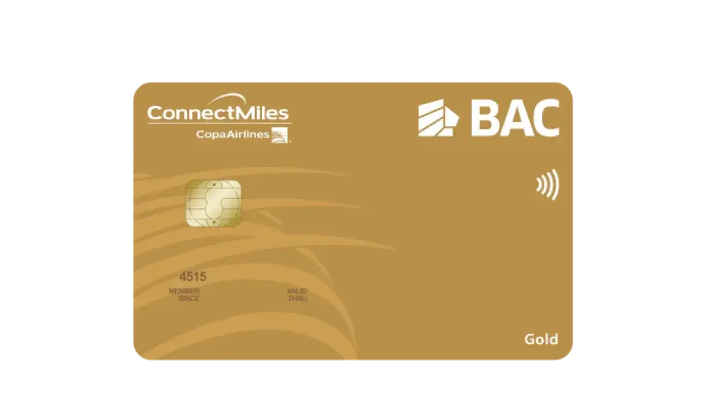 Tarjeta ConnectMiles Gold de BAC Panamá