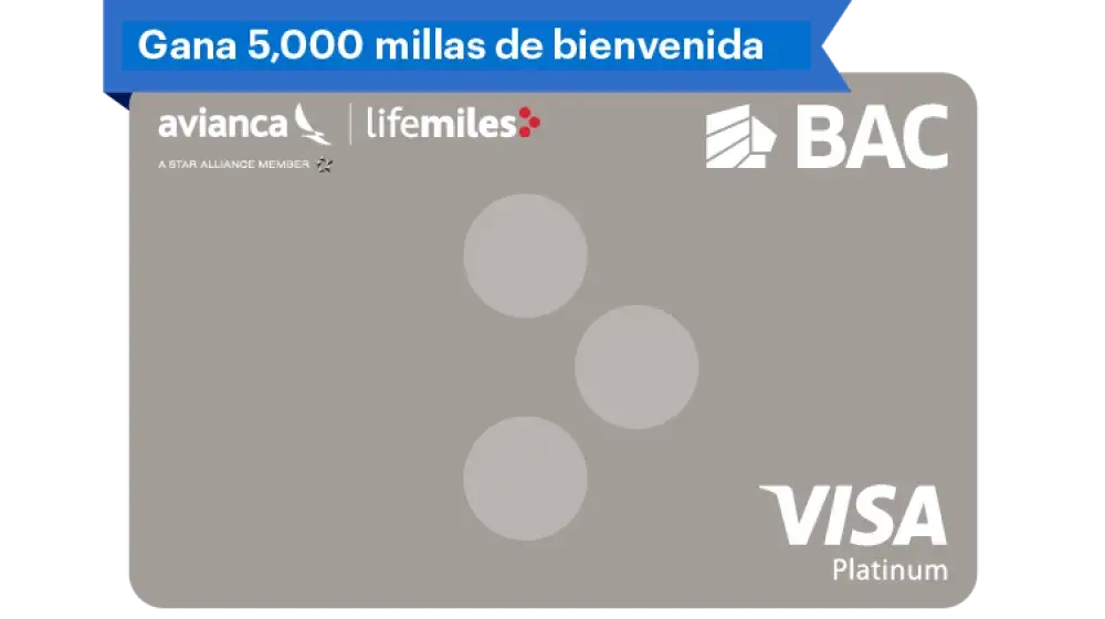 avianca Lifemiles Platinum Visa — BAC Credomatic
