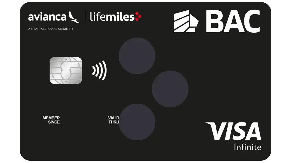 Tarjeta Lifemiles Visa Infinite de BAC Costa Rica