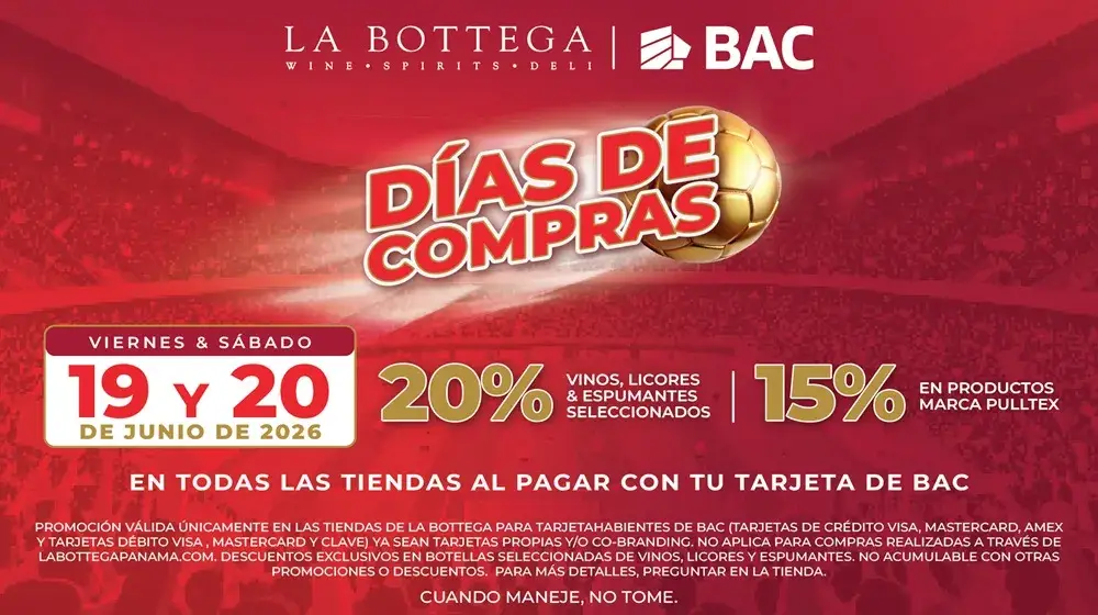 20% descuento en La Bottega