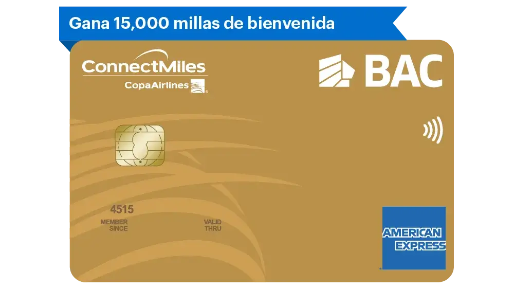 Tarjeta ConnectMiles Gold de BAC Panamá