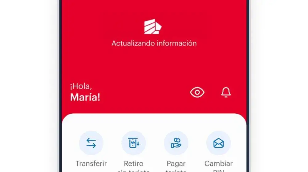 nueva banca movil refrescar saldos