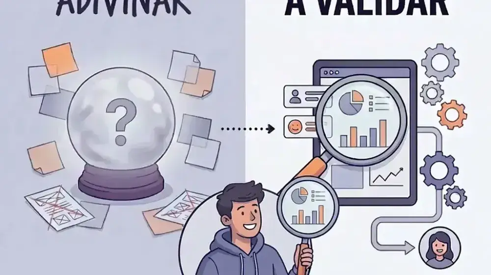 gráfico dejemos de adivinar y empecemos a validar